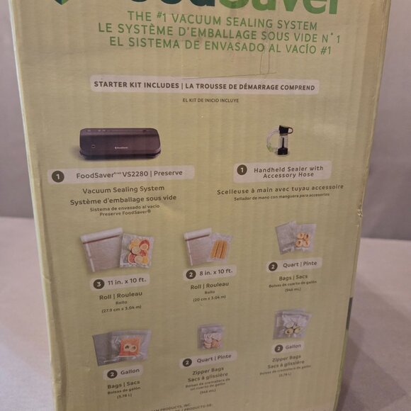 FoodSaver Preserve Vacuum Sealing System Starter Kit with Bags and Rolls - Picture 5 of 5